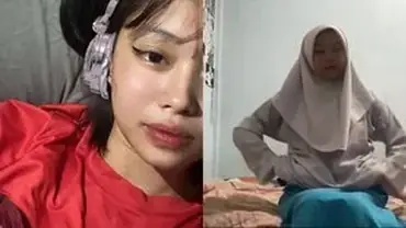 Dokumentasi Salwa Hijab Cantik Bersantai Kasur poster