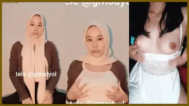 Gymsdol Cewek Jilbab Yang Colmek Ada Versi Gaun Putih poster